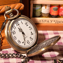 Load image into Gallery viewer, Vintage Gold Half Hunter Pocket Watch