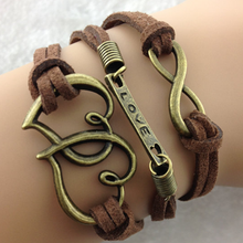 Load image into Gallery viewer, Vintage Double Heart Bracelet