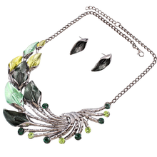 Load image into Gallery viewer, Vintage Peacock Tail Collar Necklace