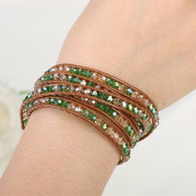 Load image into Gallery viewer, August Peridot Wrap Bracelet