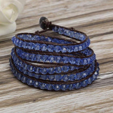 Load image into Gallery viewer, Blue Thunder Wrap Bracelet