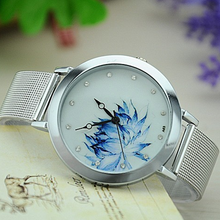 Load image into Gallery viewer, Blue Rose Watch