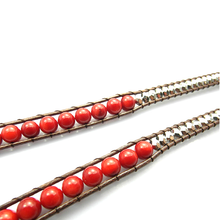 Load image into Gallery viewer, Red Desert Hex Wrap Bracelet