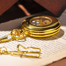 Load image into Gallery viewer, Gold Half Hunter Pocket Watch