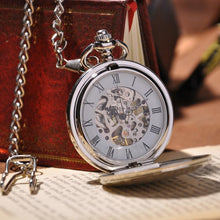 Load image into Gallery viewer, Silver Full Hunter Pocket Watch