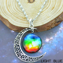 Load image into Gallery viewer, Starry Galaxy & Moon Necklace