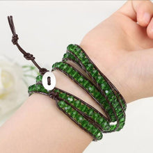 Load image into Gallery viewer, Green Ivey Wrap Bracelet