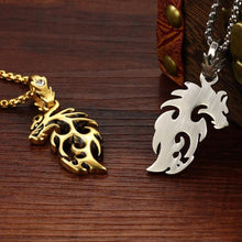 Load image into Gallery viewer, Gold Plated Stainless Steel Vintage Dragon