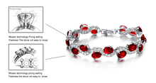 Load image into Gallery viewer, Red Garnet Exquisite Bracelet