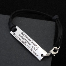 Load image into Gallery viewer, The Love Between a Grandmother and Granddaughter is Forever- Strap Bracelet