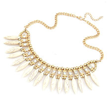 Load image into Gallery viewer, Bohemian Tassels Fringe Drop Statement Necklace