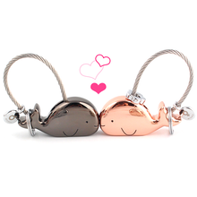 Load image into Gallery viewer, Whale Key Ring For Lovers With Free Gift Box