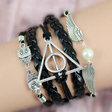 Load image into Gallery viewer, Black Deathly Hallows Bracelet
