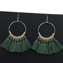 Load image into Gallery viewer, Bohemian Handmade Statement Tassel Earrings
