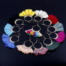 Load image into Gallery viewer, Bohemian Handmade Statement Tassel Earrings

