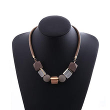 Load image into Gallery viewer, Wooden Statement Necklace
