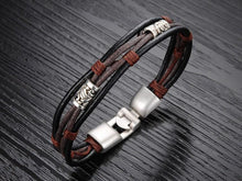 Load image into Gallery viewer, Handmade Genuine Leather Men's Bracelet
