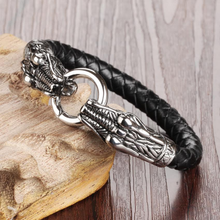 Load image into Gallery viewer, Game Of Thrones Inspired Double Dragon Stainless Steel Men's Bracelet
