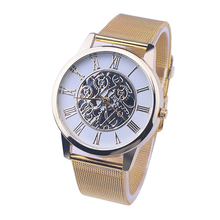 Load image into Gallery viewer, Simple Golden Stainless Steel Thin Strap Watch
