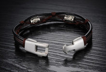 Load image into Gallery viewer, Handmade Genuine Leather Men's Bracelet
