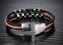 Load image into Gallery viewer, Rough Tracks Stainless Steel Men's Bracelet
