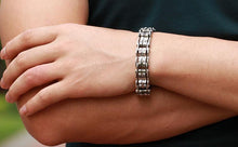 Load image into Gallery viewer, Clean CZ Diamond Stainless Steel Men's Bracelet
