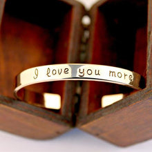 Load image into Gallery viewer, 18k Gold Plated - I Love You More Bangle
