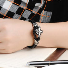 Load image into Gallery viewer, Vintage Cross Men's Bracelet
