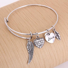 Load image into Gallery viewer, Angel Love Charm Bangle
