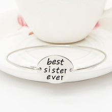 Load image into Gallery viewer, Best Sister Ever Bangle

