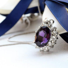 Load image into Gallery viewer, 3 Carat Handcrafted Alexandrite Pendant with Silver Plated Chain
