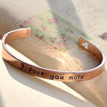 Load image into Gallery viewer, 18k Gold Plated - I Love You More Bangle
