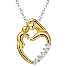 Load image into Gallery viewer, Mother Baby Love Heart Pendant
