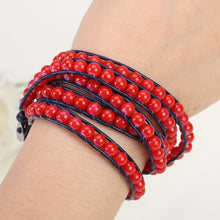 Load image into Gallery viewer, Royal Red Wrap Bracelet
