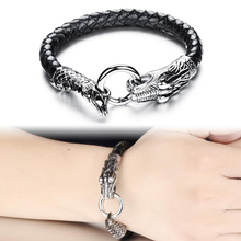 Load image into Gallery viewer, Game Of Thrones Inspired Dragon Loop Stainless Steel Men's Bracelet
