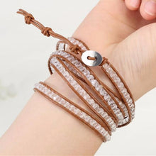 Load image into Gallery viewer, Topaz Crystal Wrap Bracelet

