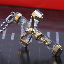 Load image into Gallery viewer, 24K Gold Plated Two Tone Cross Pendant
