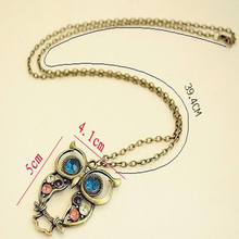 Load image into Gallery viewer, Blue Eyes Owl Pendant
